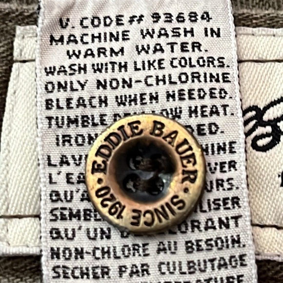 Eddie Bauer army green cargo pants size 31 - Picture 5 of 5